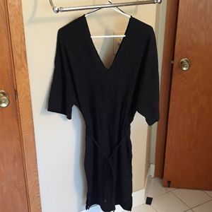 Deep V Neck Black dress